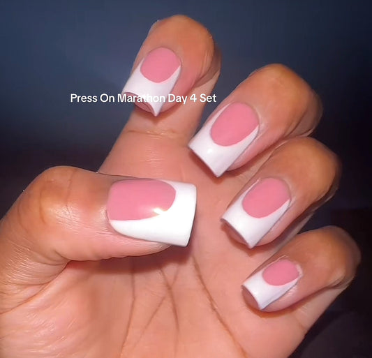 “Extreme French Tip” Press On Nails Set S