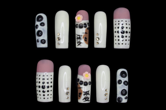 “BAP Discovers Boba” Press On Nails Set XXL