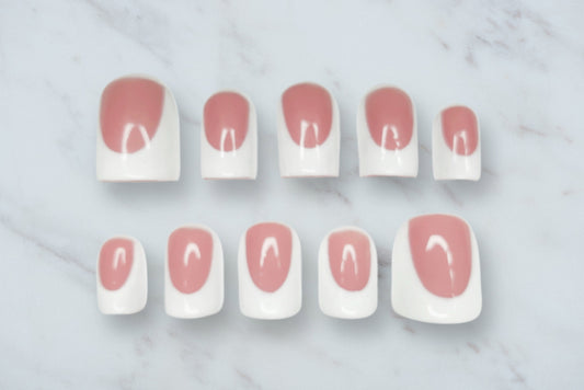 “Extreme French Tip” Press On Nails Set S