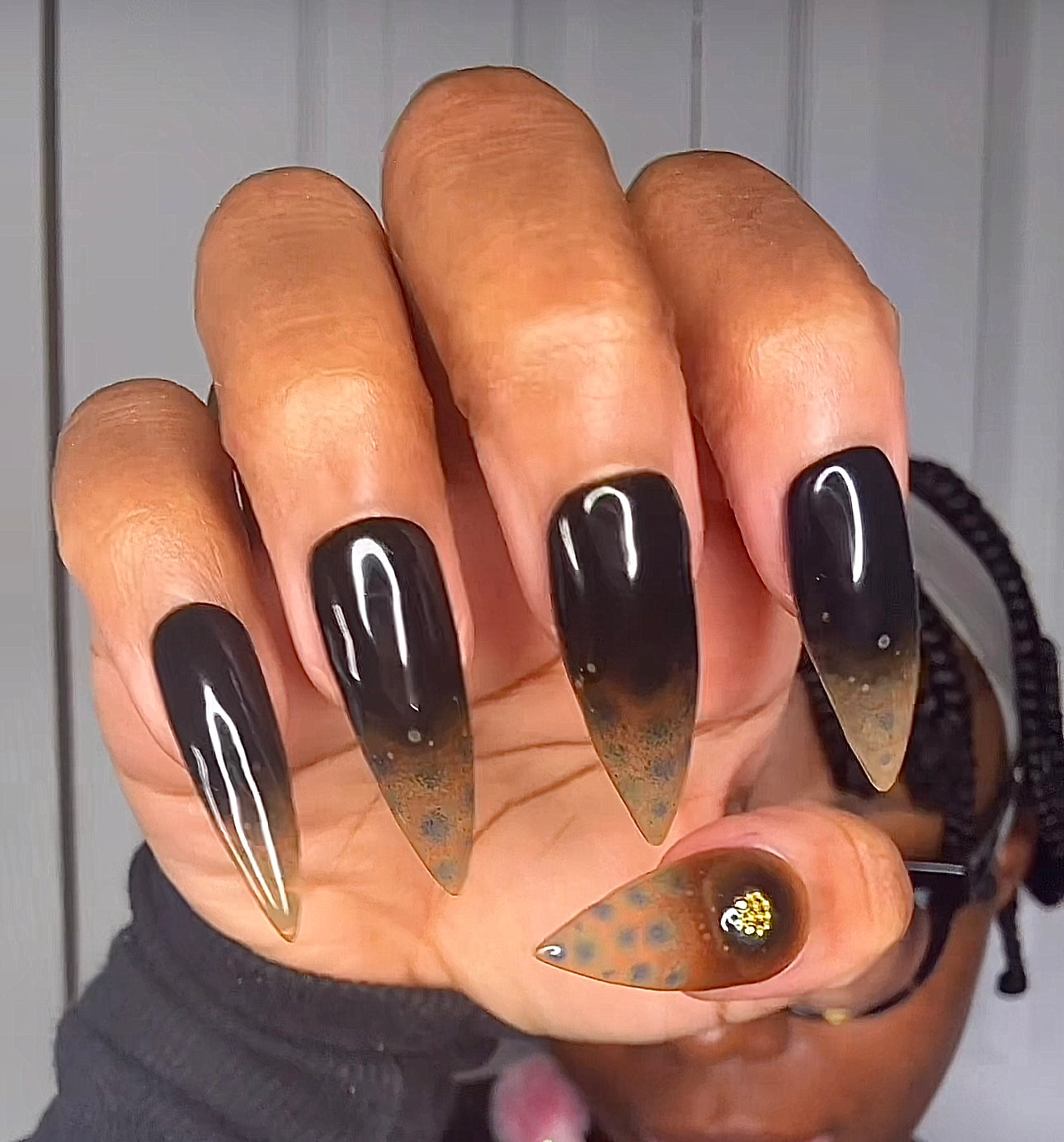 “Simply Tortoise” Press On Nails Set XL