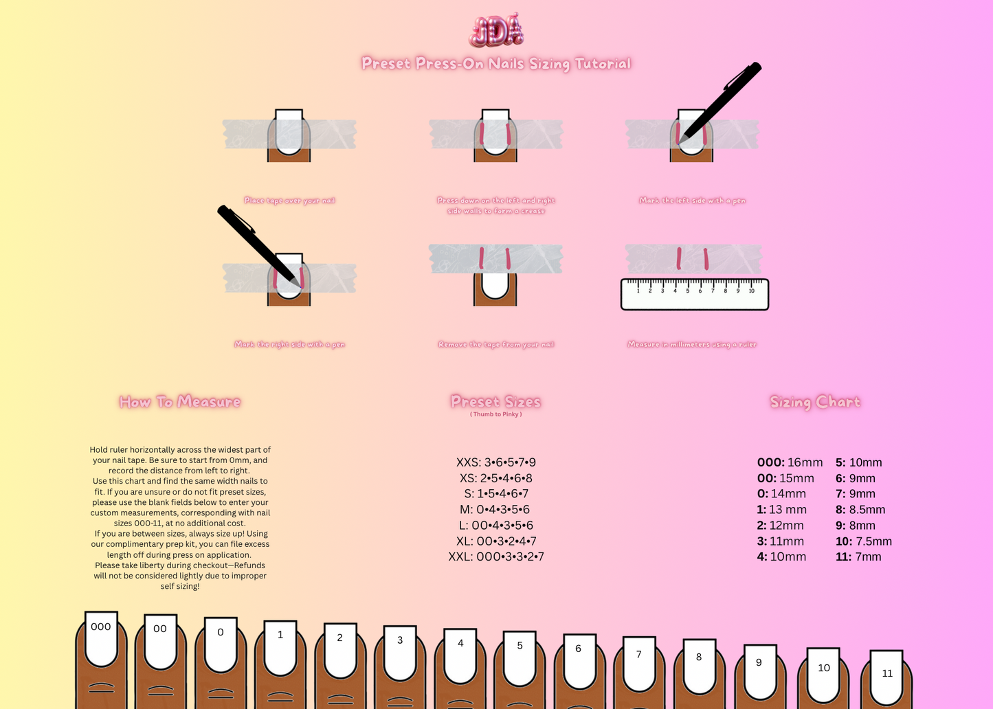 “Timeless Junk” Press On Nails Set M