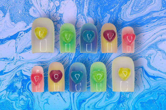 “Love Aura” Press On Nails Set M